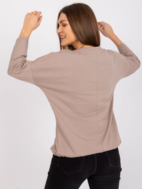 Bluzka RV-BZ-7545.42P ciemny bezowy L/XL