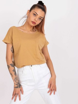 T-shirt TW-TS-1001.30X camelowy L