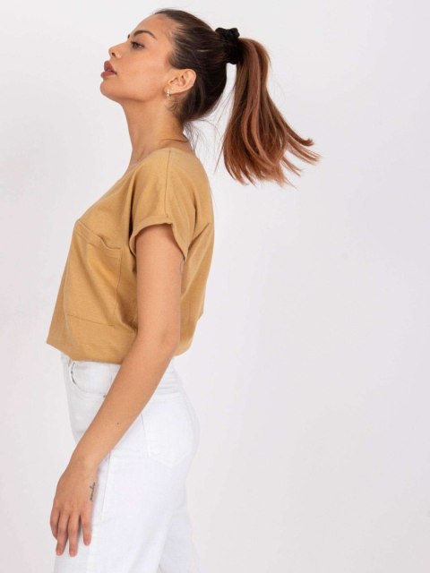 T-shirt TW-TS-1001.30X camelowy L T-shirt TW-TS-1001.30X camelowy L