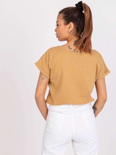 T-shirt TW-TS-1001.30X camelowy L T-shirt TW-TS-1001.30X camelowy L