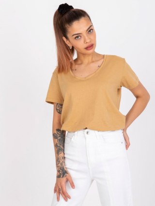 T-shirt TW-TS-1002.28X camelowy M