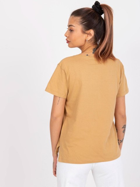 T-shirt TW-TS-1002.28X camelowy M