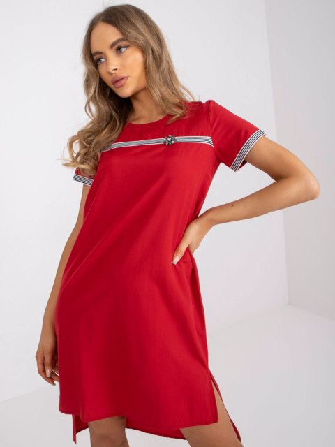 Sukienka LK-SK-506863.37 czerwony 38 Sukienka LK-SK-506863.37 czerwony 38