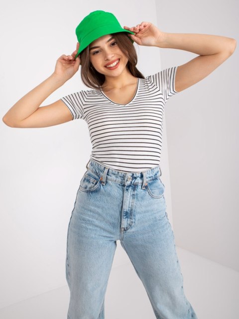 Bluzka TW-BZ-BL-005.39X biało-czarny 2XL Bluzka TW-BZ-BL-005.39X biało-czarny 2XL