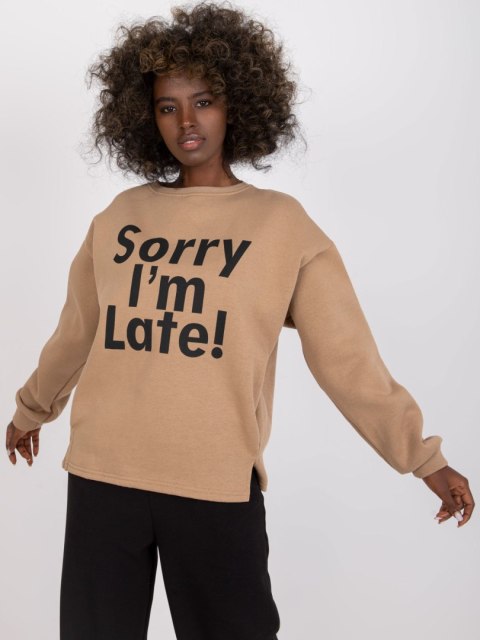 Bluza EM-BL-U624.99 ciemny bezowy Bluza EM-BL-U624.99 ciemny bezowy