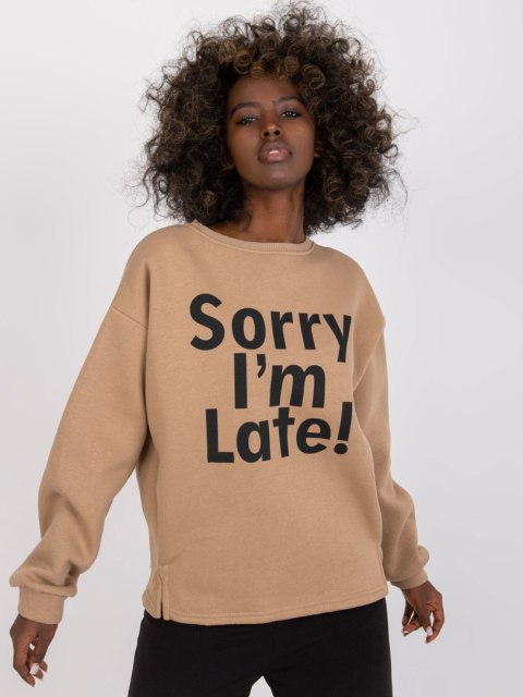 Bluza EM-BL-U624.99 ciemny bezowy Bluza EM-BL-U624.99 ciemny bezowy