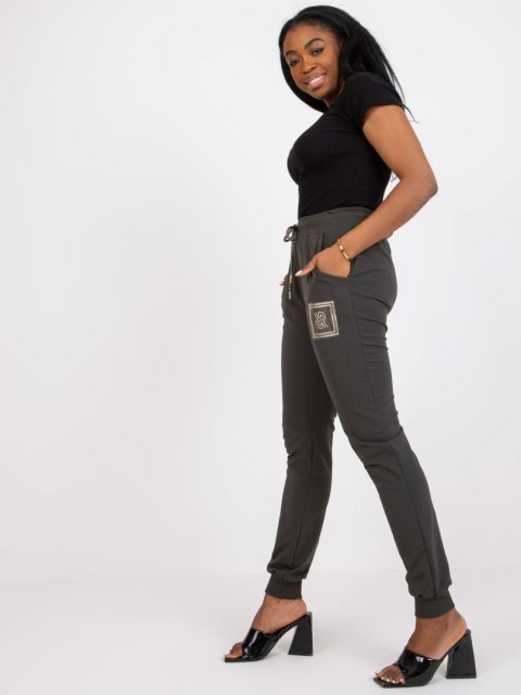 Spodnie dresowe RV-DR-7284.43 ciemny khaki L Spodnie dresowe RV-DR-7284.43 ciemny khaki L