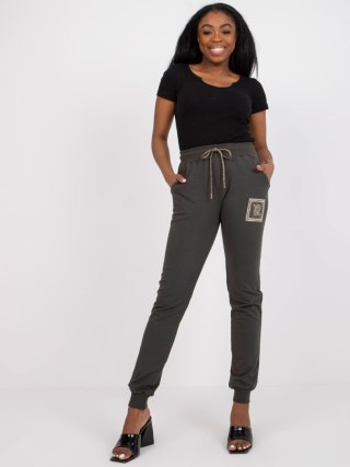 Spodnie dresowe RV-DR-7284.43 ciemny khaki M