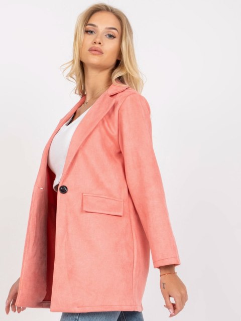 Marynarka DHJ-MA-15286.88 brzoskwiniowy XL Marynarka DHJ-MA-15286.88 brzoskwiniowy XL