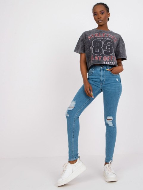 Spodnie jeans RO-SP-PNT-2307.41X niebieski XS