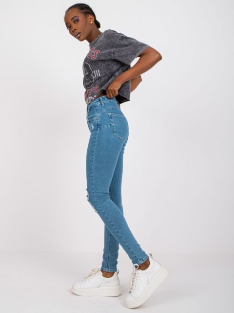 Spodnie jeans RO-SP-PNT-2307.41X niebieski XS
