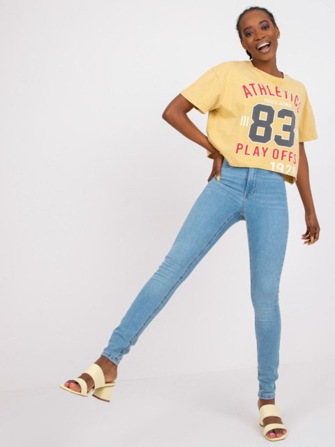 Spodnie jeans RO-SP-PNT-2308.86 niebieski XS