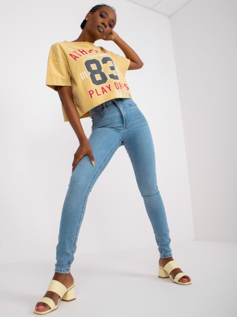 Spodnie jeans RO-SP-PNT-2308.86 niebieski S