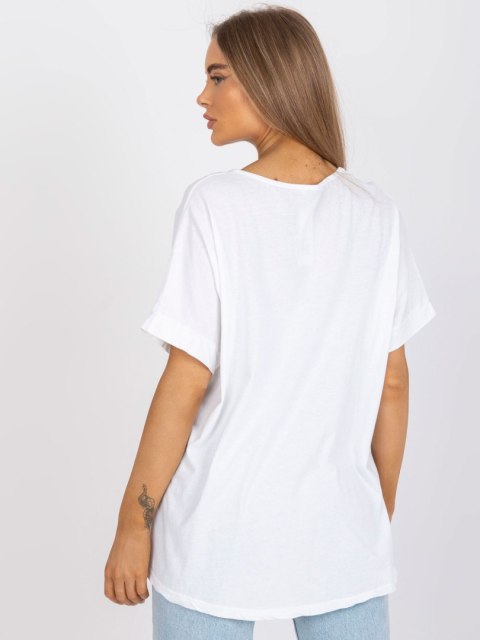 T-shirt DHJ-TS-6860.26X biało-żółty T-shirt DHJ-TS-6860.26X biało-żółty