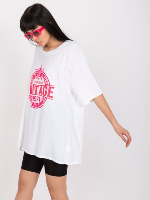 T-shirt DHJ-TS-6862.24X biało-różowy T-shirt DHJ-TS-6862.24X biało-różowy