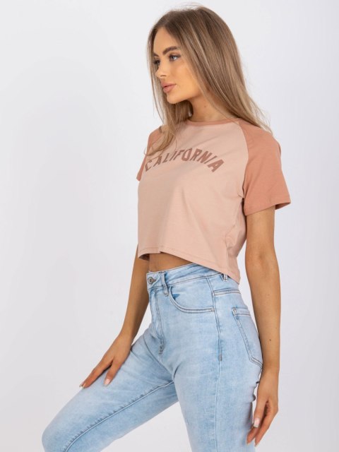 T-shirt FA-TS-7708.44 beżowy T-shirt FA-TS-7708.44 beżowy