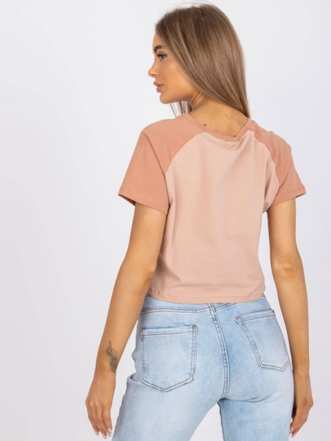 T-shirt FA-TS-7708.44 beżowy T-shirt FA-TS-7708.44 beżowy