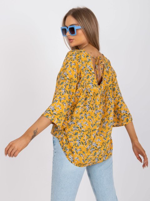 Bluzka CHA-BZ-3203.46 ciemny żółty S Bluzka CHA-BZ-3203.46 ciemny żółty S