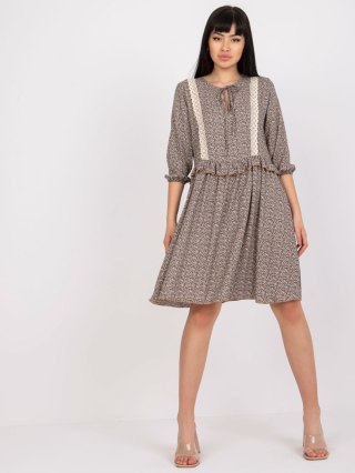 Sukienka CHA-SK-1710-1.52 ciemny brązowy L/XL