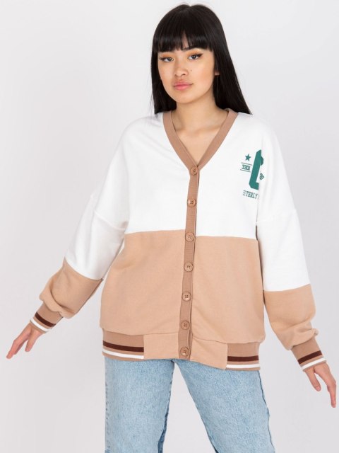 Bluza FA-BL-7621.65P biało-beżowy Bluza FA-BL-7621.65P biało-beżowy