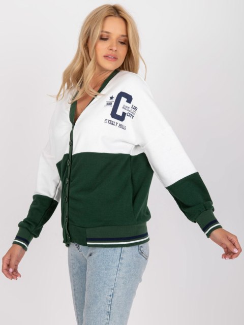 Bluza FA-BL-7621.65P biało-zielony Bluza FA-BL-7621.65P biało-zielony