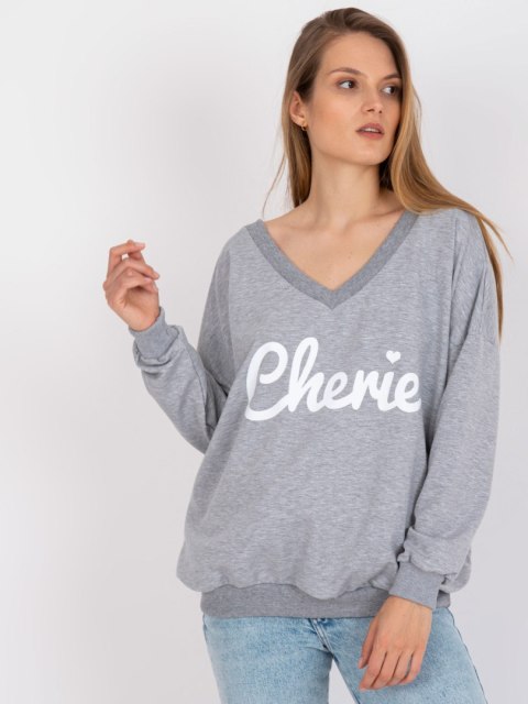 Bluza FA-BL-7754.55P biało-szary Bluza FA-BL-7754.55P biało-szary