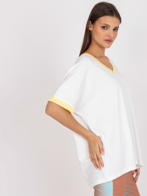 Bluzka FA-BZ-7766.81P biało-żółty Bluzka FA-BZ-7766.81P biało-żółty