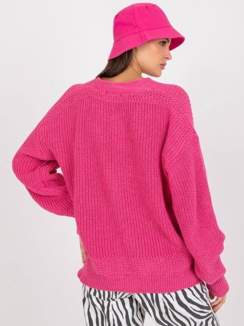 Sweter LC-SW-0249.24P ciemny różowy Sweter LC-SW-0249.24P ciemny różowy