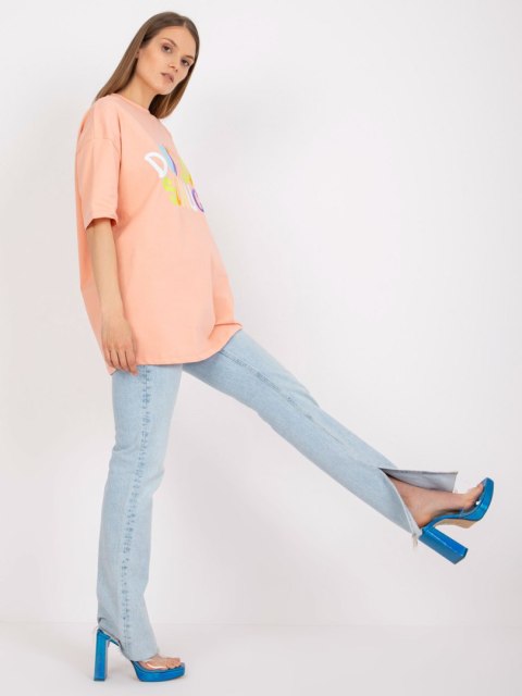 T-shirt FA-TS-7733.91P brzoskwiniowy T-shirt FA-TS-7733.91P brzoskwiniowy