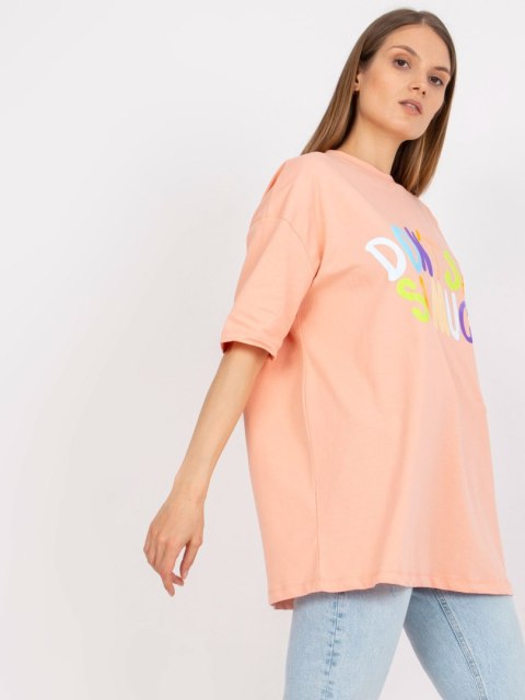 T-shirt FA-TS-7733.91P brzoskwiniowy T-shirt FA-TS-7733.91P brzoskwiniowy