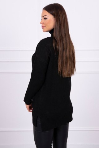 Sweter ze stójką czarny
