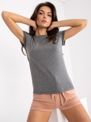 T-shirt RV-TS-4623.56 ciemny szary L