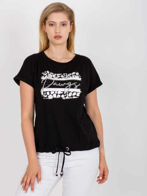 T-shirt RV-TS-7657.68P czarny T-shirt RV-TS-7657.68P czarny