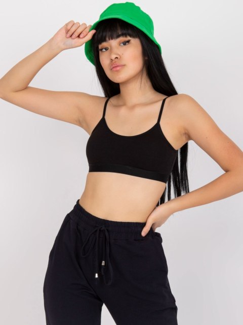 Top czarny sportowy z usztywnianymi miseczkami 85 Top czarny sportowy z usztywnianymi miseczkami 85
