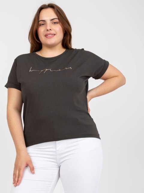 T-shirt RV-TS-7774.16P ciemny khaki T-shirt RV-TS-7774.16P ciemny khaki