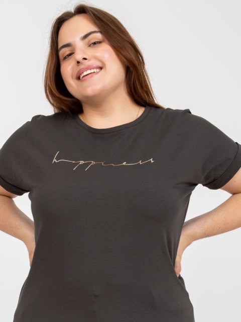 T-shirt RV-TS-7774.16P ciemny khaki T-shirt RV-TS-7774.16P ciemny khaki