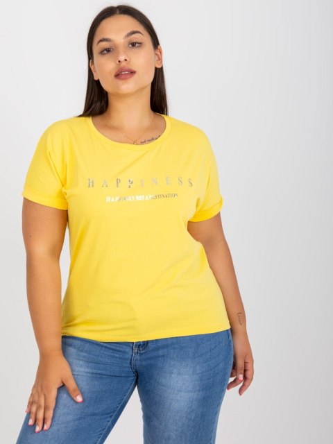 T-shirt RV-TS-7776.02P żółty T-shirt RV-TS-7776.02P żółty