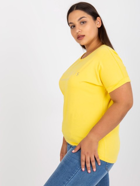 T-shirt RV-TS-7776.02P żółty T-shirt RV-TS-7776.02P żółty