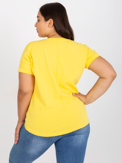 T-shirt RV-TS-7776.02P żółty T-shirt RV-TS-7776.02P żółty