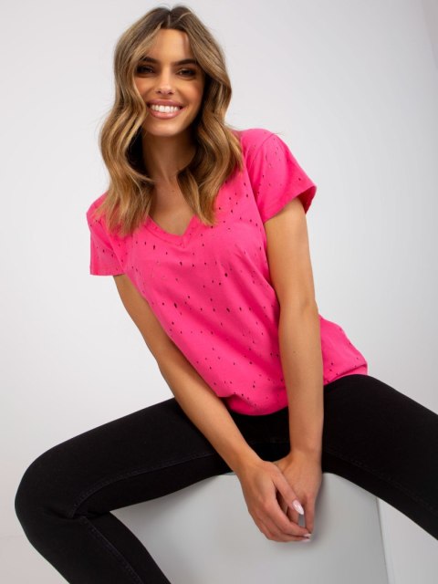 T-shirt FA-TS-6967.77P ciemny różowy T-shirt FA-TS-6967.77P ciemny różowy