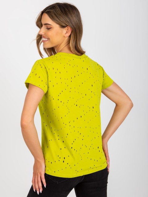 T-shirt FA-TS-6967.77P limonkowy T-shirt FA-TS-6967.77P limonkowy