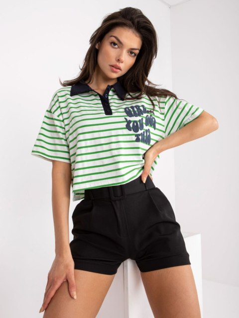 Bluzka FA-BZ-7785.91P biało-zielony Bluzka FA-BZ-7785.91P biało-zielony