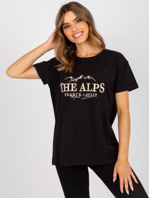 T-shirt FA-TS-7720.43P czarno-beżowy