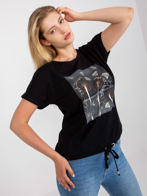 T-shirt RV-TS-0237.84P czarny T-shirt RV-TS-0237.84P czarny