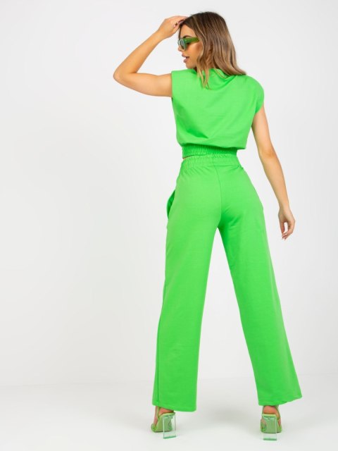Komplet dwuczęściowy damski zielony basic L Rue Paris Komplet dwuczęściowy damski zielony basic L Rue Paris