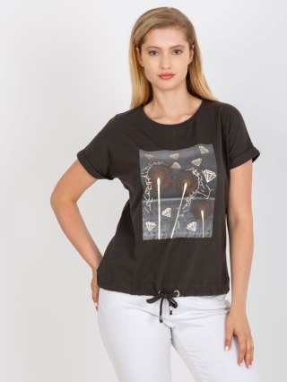 T-shirt RV-TS-0237.84P ciemny khaki