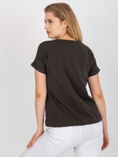 T-shirt RV-TS-0237.84P ciemny khaki T-shirt RV-TS-0237.84P ciemny khaki