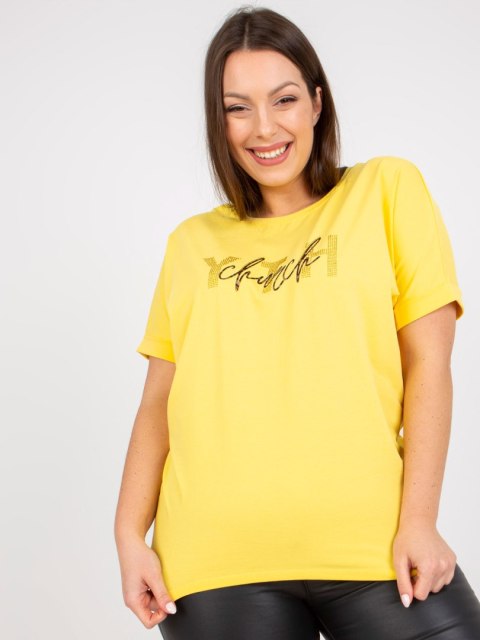 T-shirt RV-TS-7919.01X żółty T-shirt RV-TS-7919.01X żółty