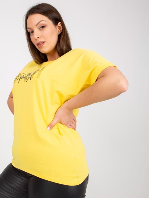T-shirt RV-TS-7919.01X żółty T-shirt RV-TS-7919.01X żółty