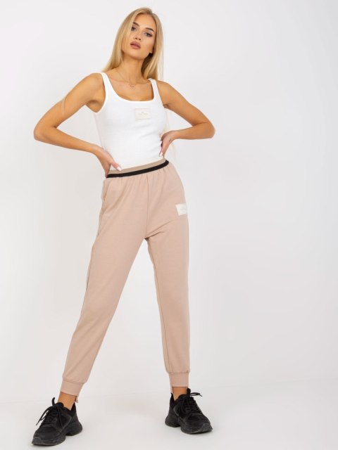 Spodnie dresowe TW-DR-OB030.57 beżowy S Spodnie dresowe TW-DR-OB030.57 beżowy S